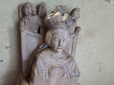 Sculpture vierge d'Arzacq