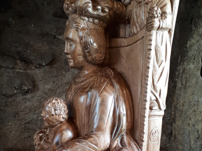 Sculpture vierge d'Arzacq